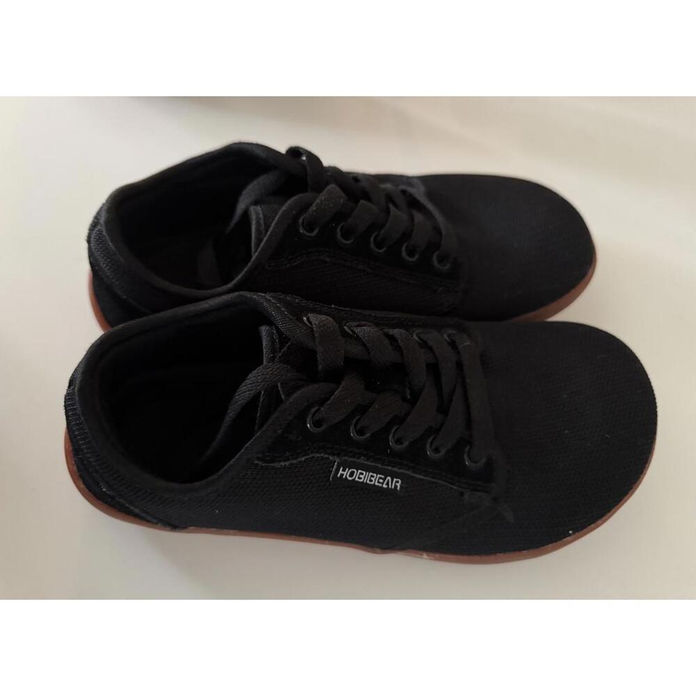 Hobibear Black Canvas Casual Sneakers